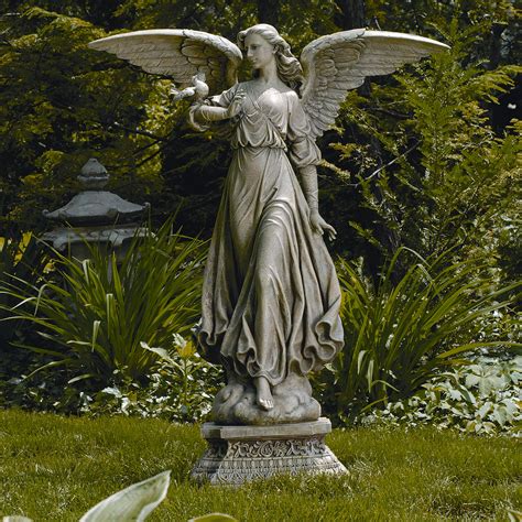 large angel statues for gardens|large angel garden statues outdoor.